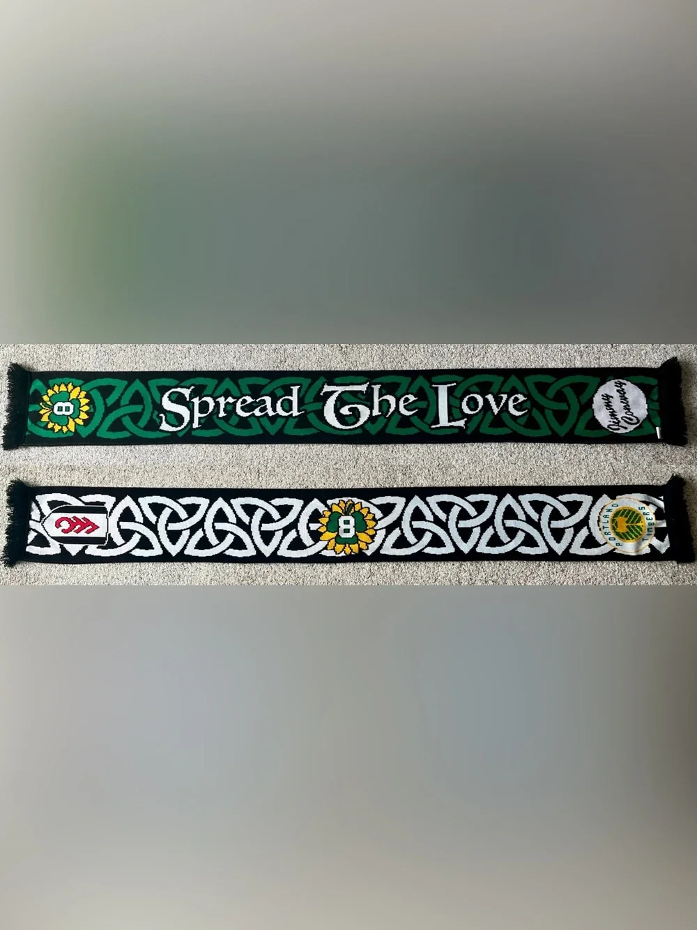 Portland Timbers Army Fulham FC Spread The Love Jimmy Conway Soccer Scarf